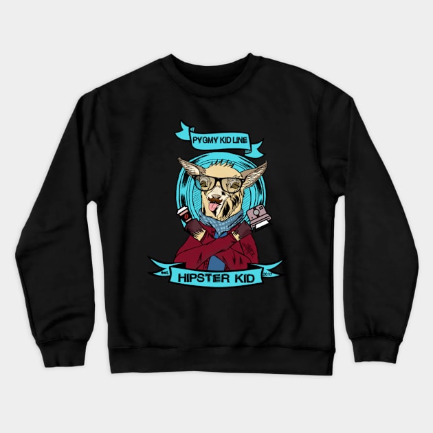 Hipster Kid Crewneck Sweatshirt by zenmode